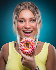 Girl Eating Donut