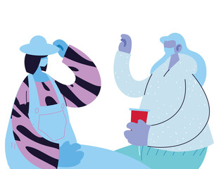 couple celebrating and with glass in hand