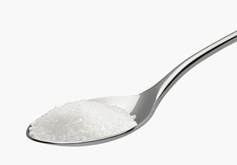 sugar spoon isolated on white
