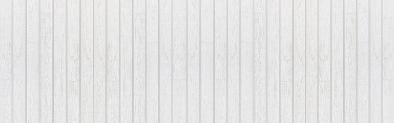 Panorama of Wood plank white timber texture background.Vintage table plywood woodwork hardwoods at summer for copy space.