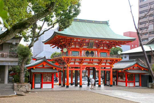 The Ikuta Shrine in Kobe, Kansai, Japan.