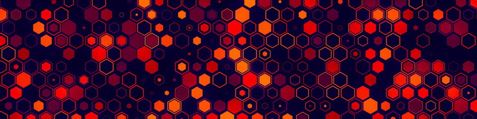 Science and technology concept illustration. Abstract tech backdrop consisting of hexagonal elements and dots. Digital futuristic illustration template for design.