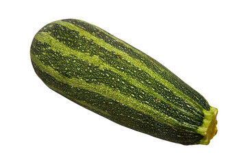Courgette sur fond blanc