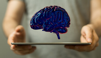 brain science neuron cocnept human brain illustration