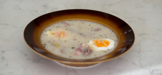 Sour soup.