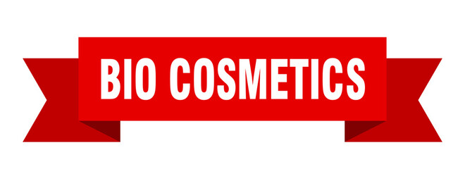 bio cosmetics ribbon. bio cosmetics isolated band sign. bio cosmetics banner