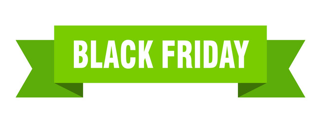black friday ribbon. black friday isolated band sign. black friday banner
