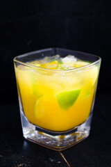 cocktail with lemon and lime juce with ice