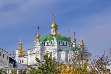 Fototapeta na wymiar KYIV, KIEV / UKRAINE, 20 October 2013: Kiev Pechersk Lavra or Kyivo-Pechers’ka Lavra, also known as the Kyiv Monastery of the Caves, is a historic Orthodox Christian monastery. 