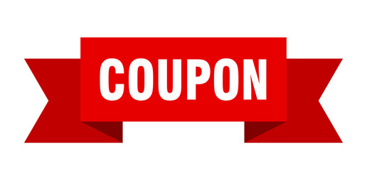 coupon ribbon. coupon isolated band sign. coupon banner