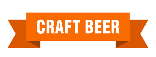 craft beer ribbon. craft beer isolated band sign. craft beer banner