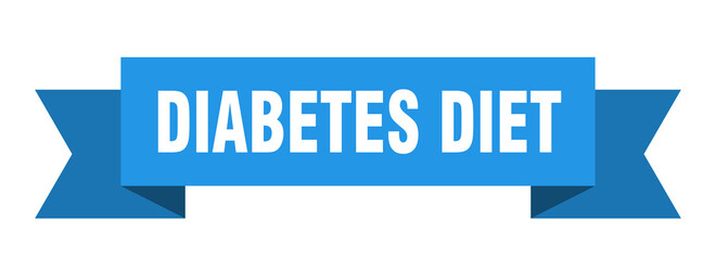 diabetes diet ribbon. diabetes diet isolated band sign. diabetes diet banner