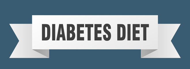 diabetes diet ribbon. diabetes diet isolated band sign. diabetes diet banner