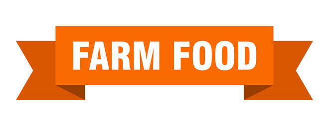 farm food ribbon. farm food isolated band sign. farm food banner
