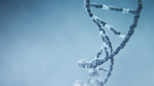 3d Render Dna Structure Abstract Background