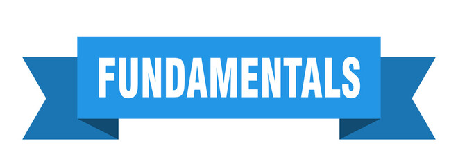 fundamentals ribbon. fundamentals isolated band sign. fundamentals banner