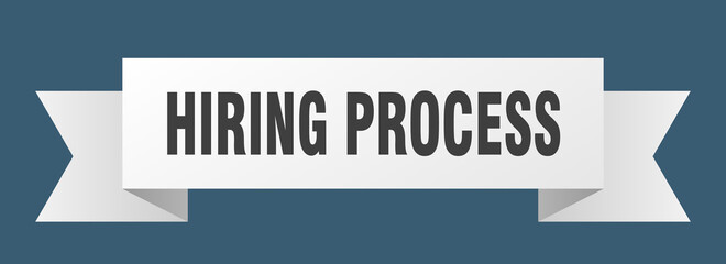 hiring process ribbon. hiring process isolated band sign. hiring process banner
