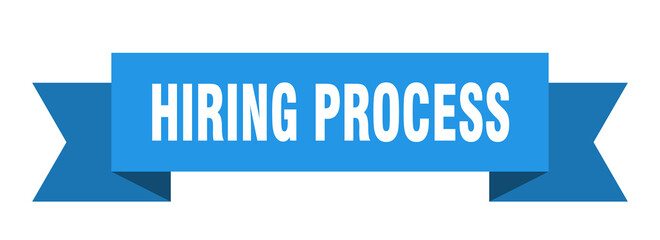 hiring process ribbon. hiring process isolated band sign. hiring process banner