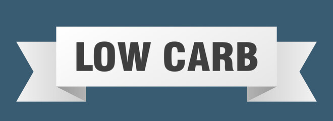 low carb ribbon. low carb isolated band sign. low carb banner