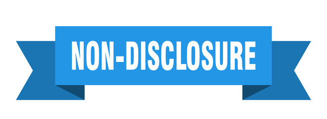 non-disclosure ribbon. non-disclosure isolated band sign. non-disclosure banner