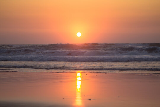 Beautiful sunset over the ocean © robertdering