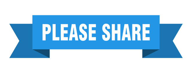 please share ribbon. please share isolated band sign. please share banner