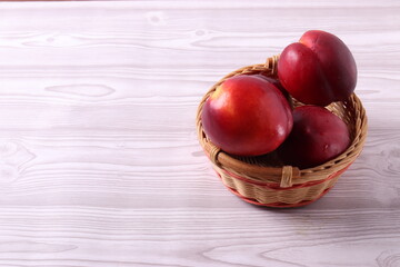 fresh ripen delicious nectarine peaches