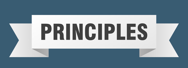 principles ribbon. principles isolated band sign. principles banner