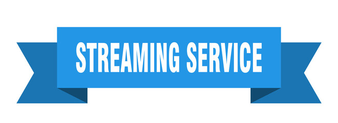 streaming service ribbon. streaming service isolated band sign. streaming service banner