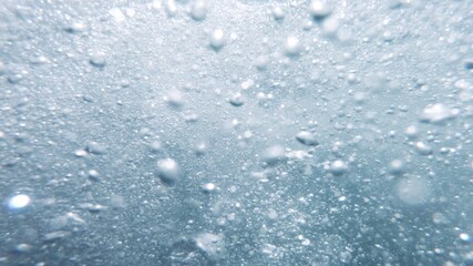 Air Bubbles Underwater, Natural Under Water background scene