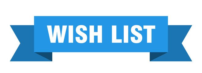 wish list ribbon. wish list isolated band sign. wish list banner