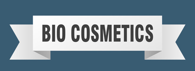 bio cosmetics ribbon. bio cosmetics isolated band sign. bio cosmetics banner