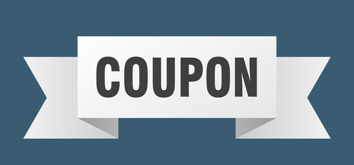 coupon ribbon. coupon isolated band sign. coupon banner