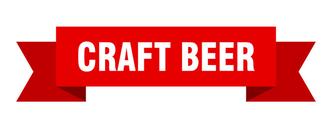 craft beer ribbon. craft beer isolated band sign. craft beer banner