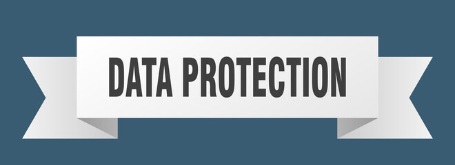 data protection ribbon. data protection isolated band sign. data protection banner