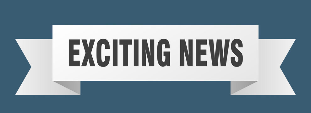 exciting news ribbon. exciting news isolated band sign. exciting news banner