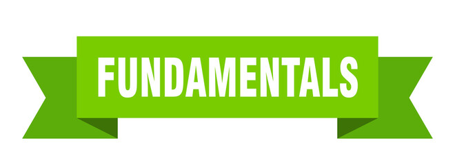 fundamentals ribbon. fundamentals isolated band sign. fundamentals banner