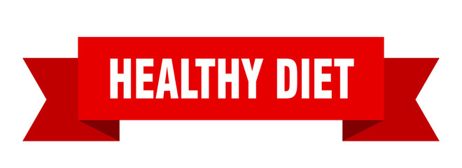 healthy diet ribbon. healthy diet isolated band sign. healthy diet banner