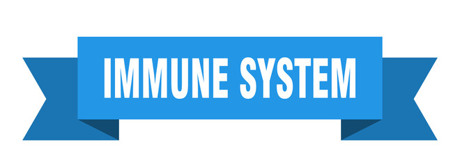 immune system ribbon. immune system isolated band sign. immune system banner