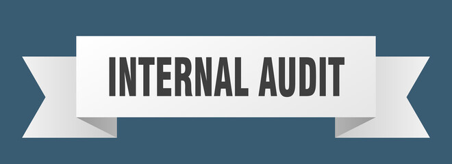 internal audit ribbon. internal audit isolated band sign. internal audit banner