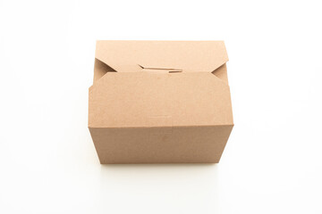 paper box on white background