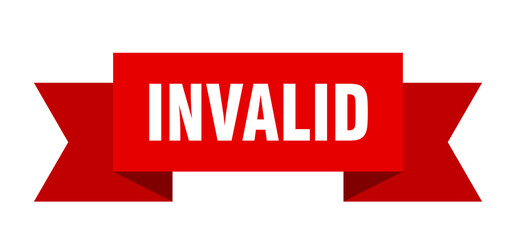 invalid ribbon. invalid isolated band sign. invalid banner