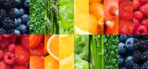 Fruits and Vegetables, Healthy food backgrounds