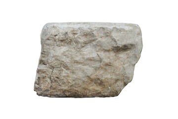 Marble rock isolated on a white background. Marble for seating stone and garden decoration.  © Montree