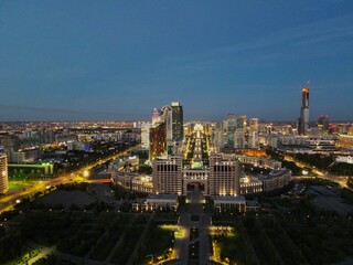 night view of barcelona spain