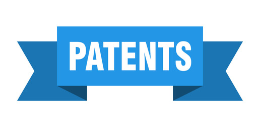 patents ribbon. patents isolated band sign. patents banner