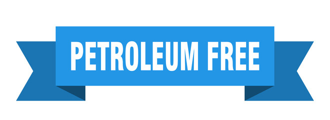 petroleum free ribbon. petroleum free isolated band sign. petroleum free banner