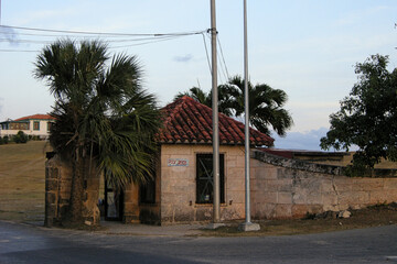 Fototapeta na wymiar Old stone Post Office In Varadero Cuba