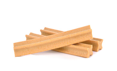 Dog treats food isolated on white background