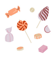 Seth wrapped sweets and lollipops.